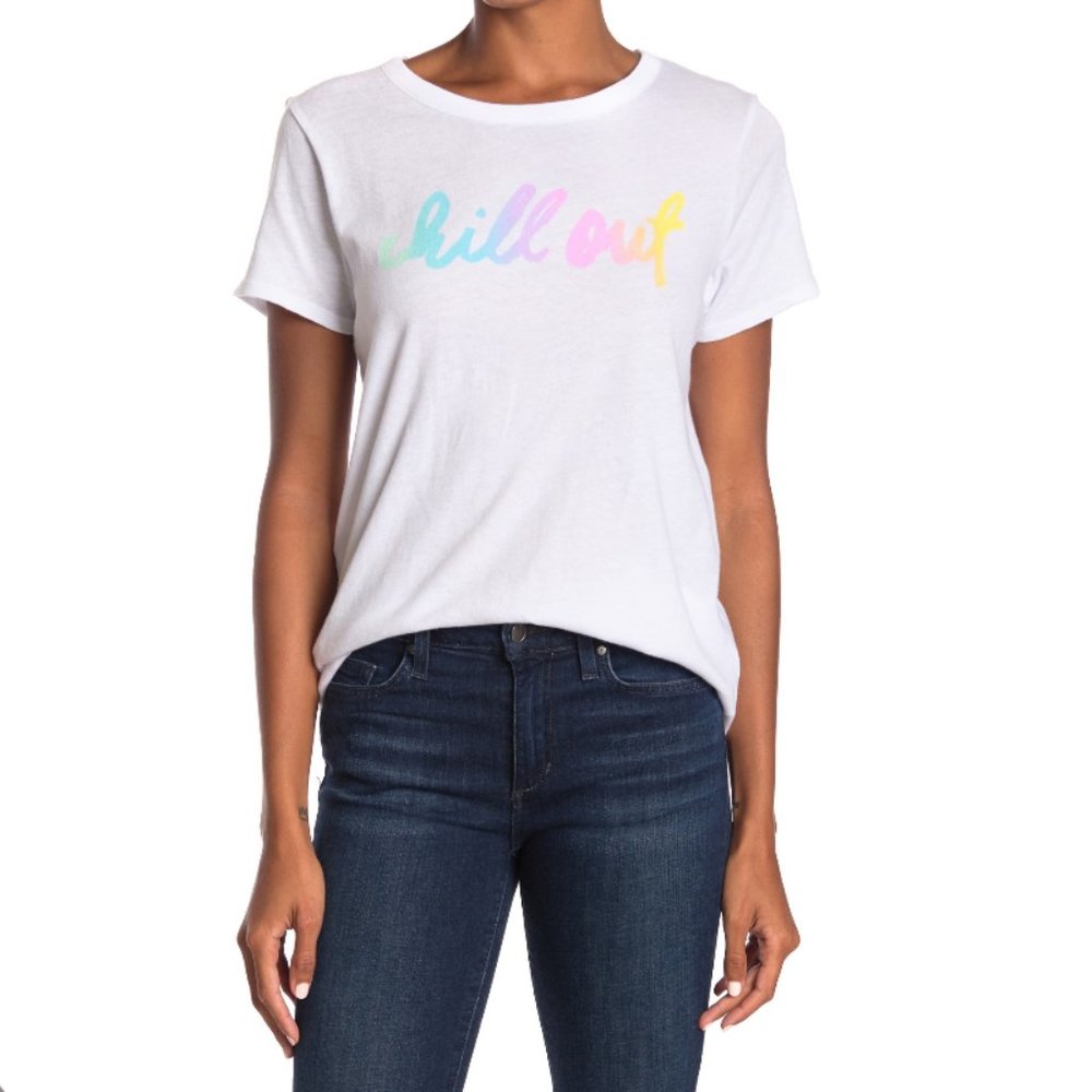 NWT Chaser "Chill Out" Graphic Short Sleeve Tee Size S